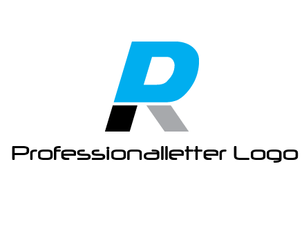 letter R also forming letter P 