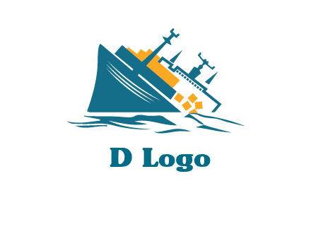 sinking ship with falling consignment insurance logo