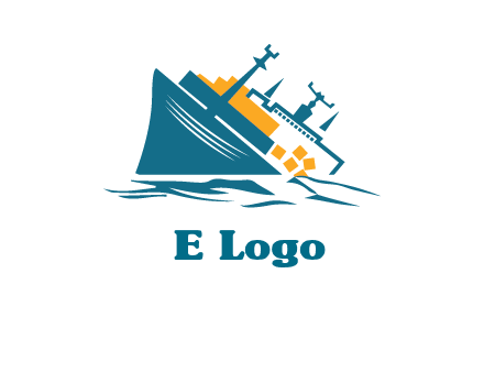 sinking ship with falling consignment insurance logo