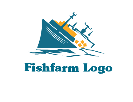 sinking ship with falling consignment insurance logo