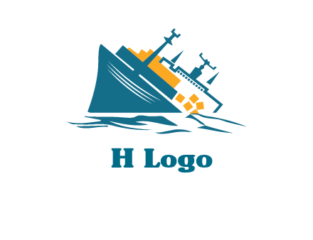 sinking ship with falling consignment insurance logo