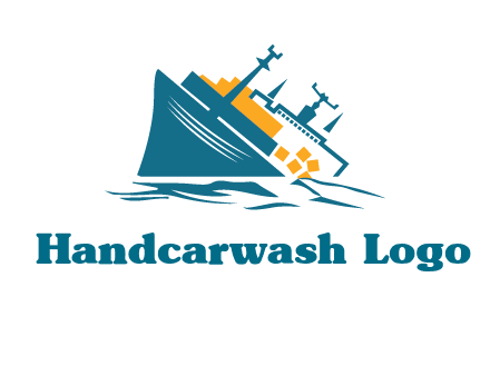 sinking ship with falling consignment insurance logo