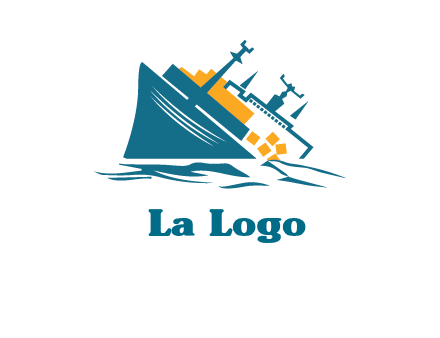 sinking ship with falling consignment insurance logo