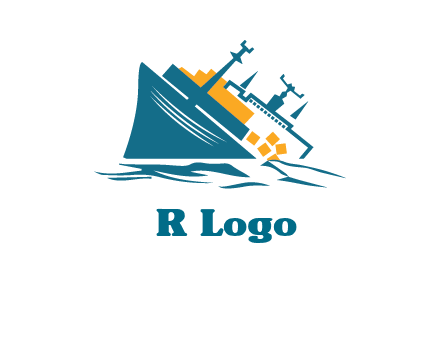 sinking ship with falling consignment insurance logo