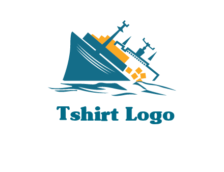 sinking ship with falling consignment insurance logo