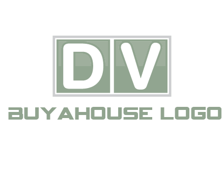 Letters DV are in two square box logo