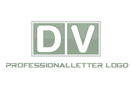 Letters DV are in two square box logo