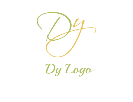 script font letter DY