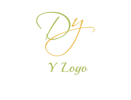 script font letter DY