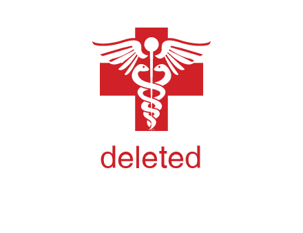 caduceus and cross medical logo