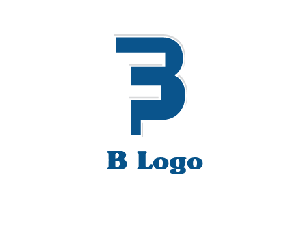 negative spacing letter F in letter B