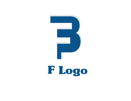 negative spacing letter F in letter B