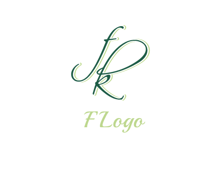 script font letter FK