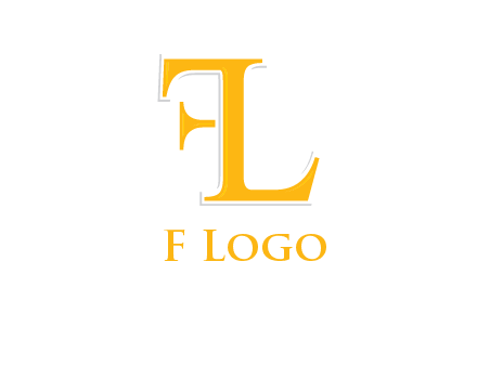letter L forming letter F