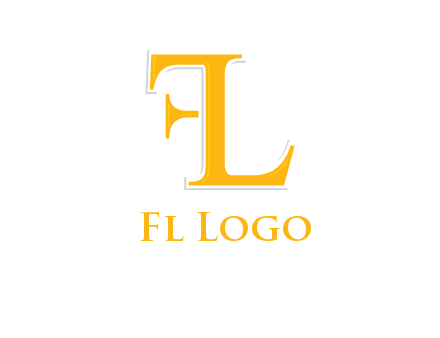 letter L forming letter F