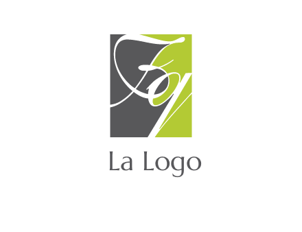 Letters Fq are in a square shape logo