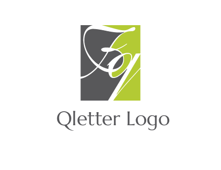 Letters Fq are in a square shape logo