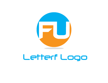 Letters FU are in a circle logo