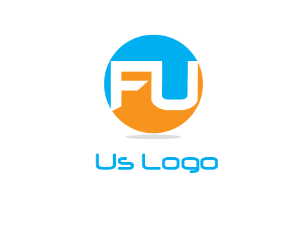 Letters FU are in a circle logo