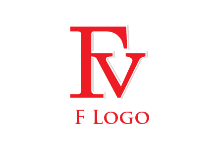 letter V joined with letter F