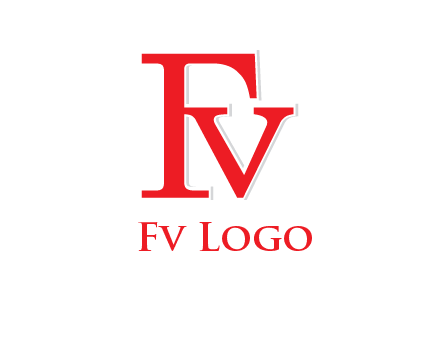 letter V joined with letter F