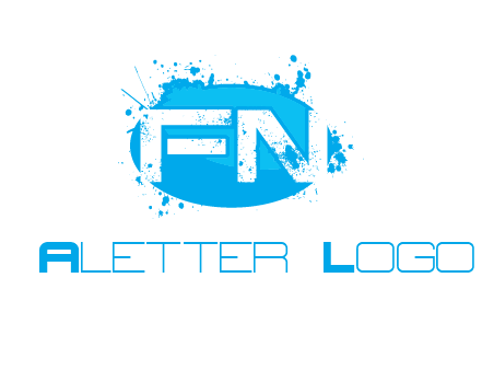 Letters FN are in a oval shape logo