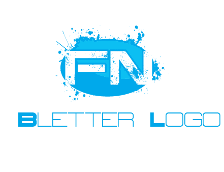 Letters FN are in a oval shape logo