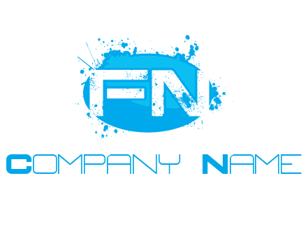 Letters FN are in a oval shape logo