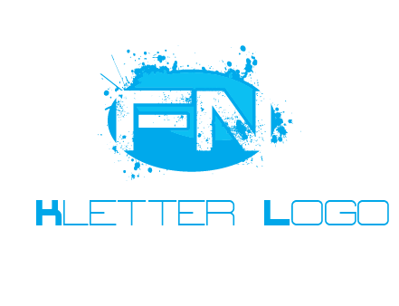 Letters FN are in a oval shape logo