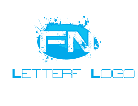 Letters FN are in a oval shape logo