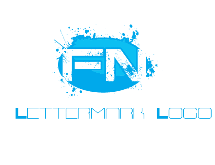 Letters FN are in a oval shape logo