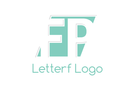 Letters FP are in a rhombus shape logo