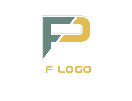 letter P forming letter F