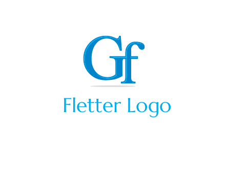 letter G joined with letter F