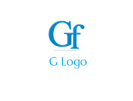 letter G joined with letter F