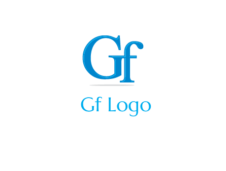 letter G joined with letter F