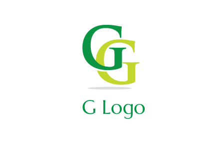 letter G overlapping letter G