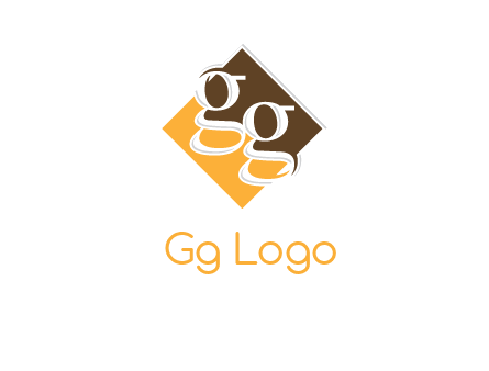 Letters GG in a diamond Logo