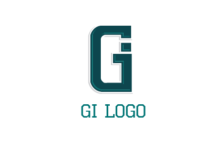 letter GI forming square