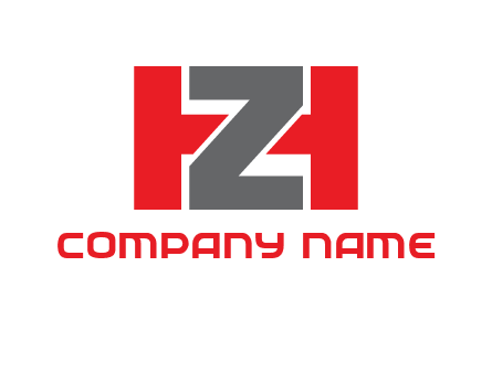 letter Z in between letter H