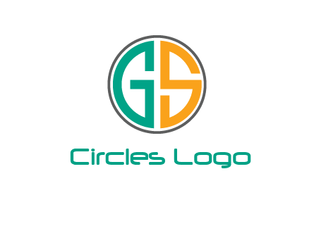 Letters G and S are in a circle logo