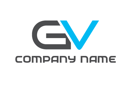 letter V overlapping letter G