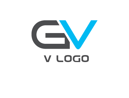 letter V overlapping letter G