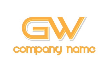 letter GW joined together