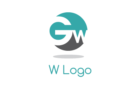 letters G and W are inside a circle icon