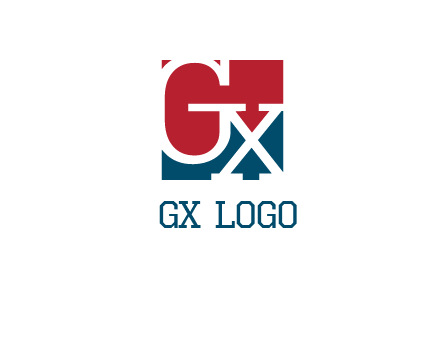 letters G and X are in the square logo