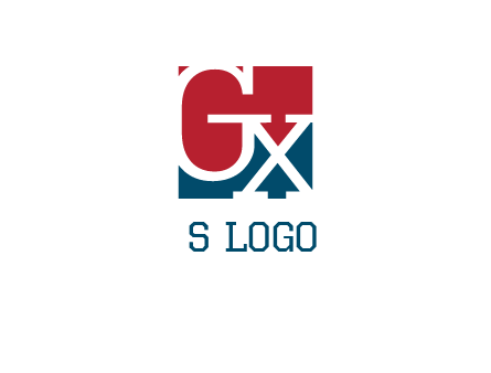 letters G and X are in the square logo