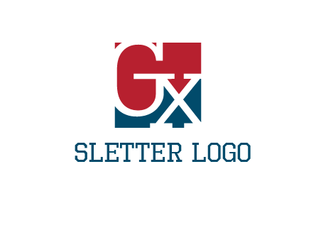 letters G and X are in the square logo