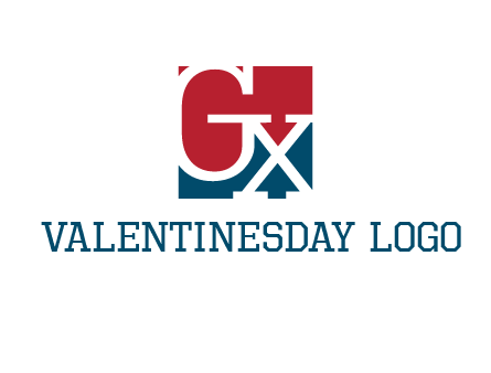 letters G and X are in the square logo