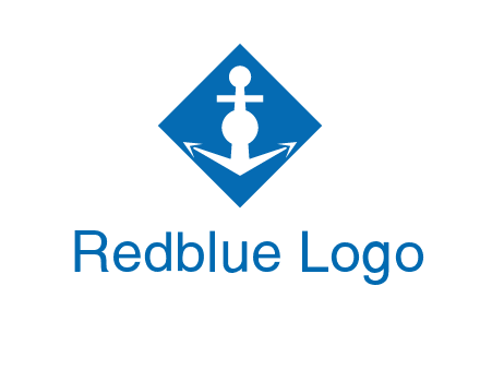 anchor in rhombus transport logo